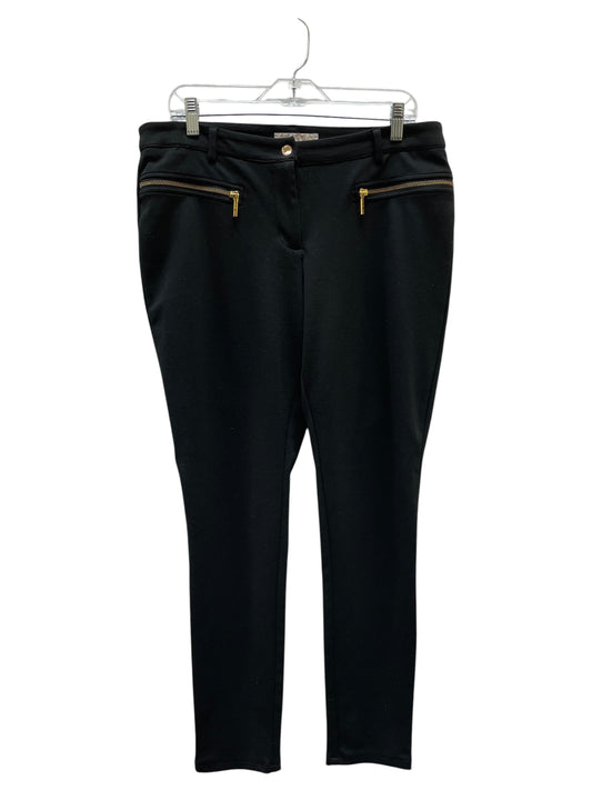 Pants Cropped By Michael By Michael Kors In Black, Size:12