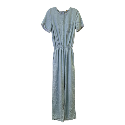 Jumpsuit By Topshop In Blue Denim, Size:M