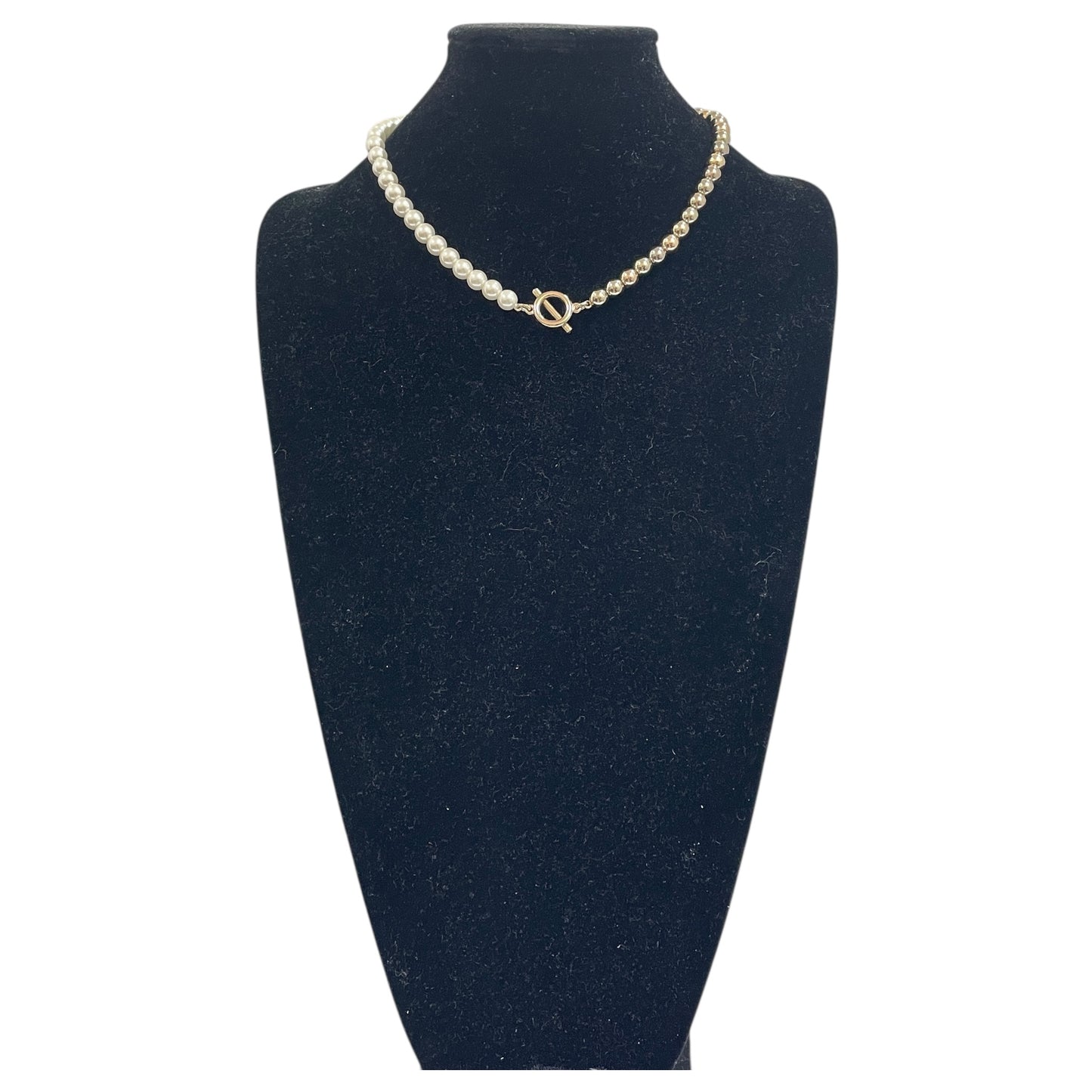 Necklace Chain By J. Crew In Gold & White