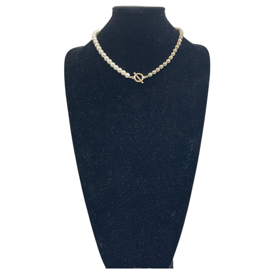 Necklace Chain By J. Crew In Gold & White