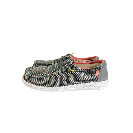 Shoes Flats By Hey Dude In Grey, Size:8