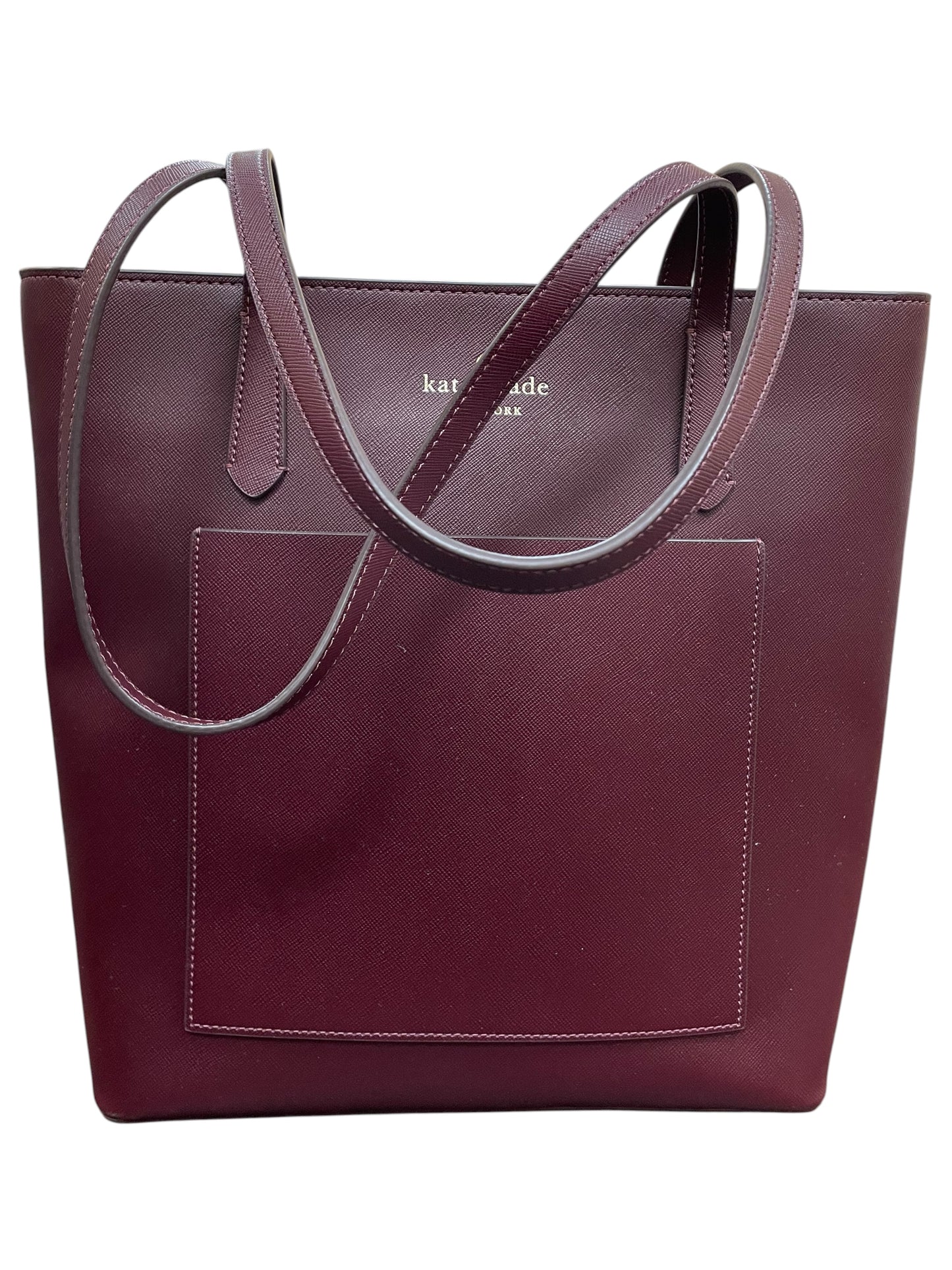 Handbag Designer By Kate Spade In Maroon, Size:Large
