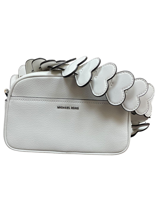Crossbody Designer By Michael Kors In White, Size:Small