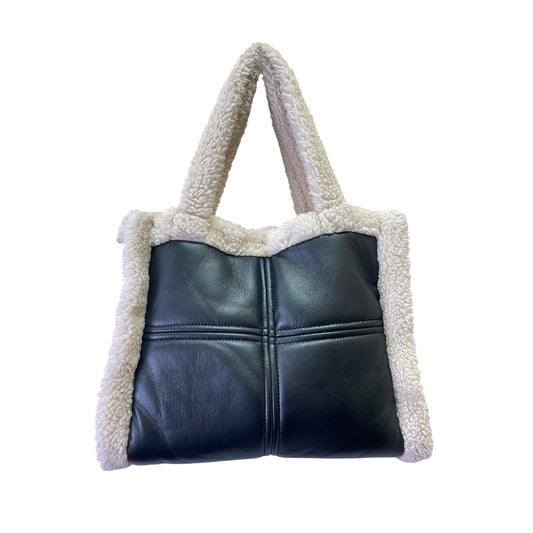 Tote By Lamarque In Black & Cream, Size:Small