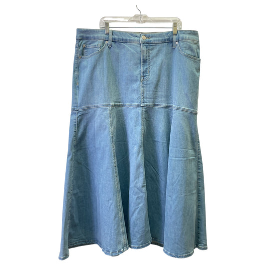 Skirt Maxi By Torrid In Blue Denim, Size:20