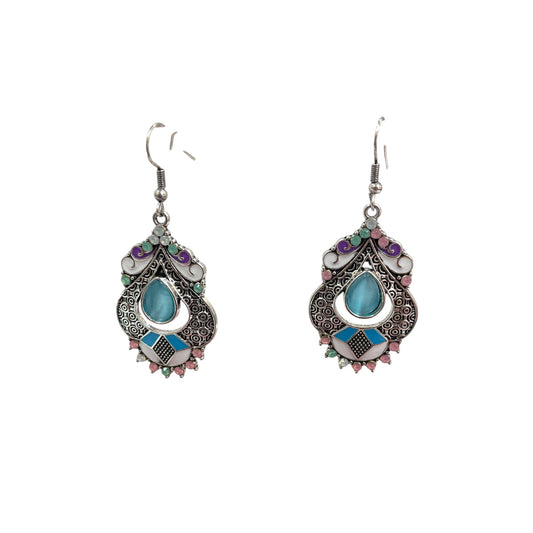 Earrings Dangle/Drop By Cme In Blue & Silver