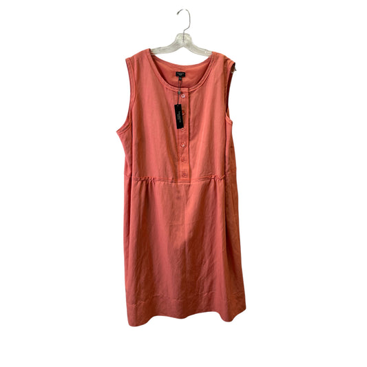 Dress Casual Midi By Talbots In Peach, Size:3