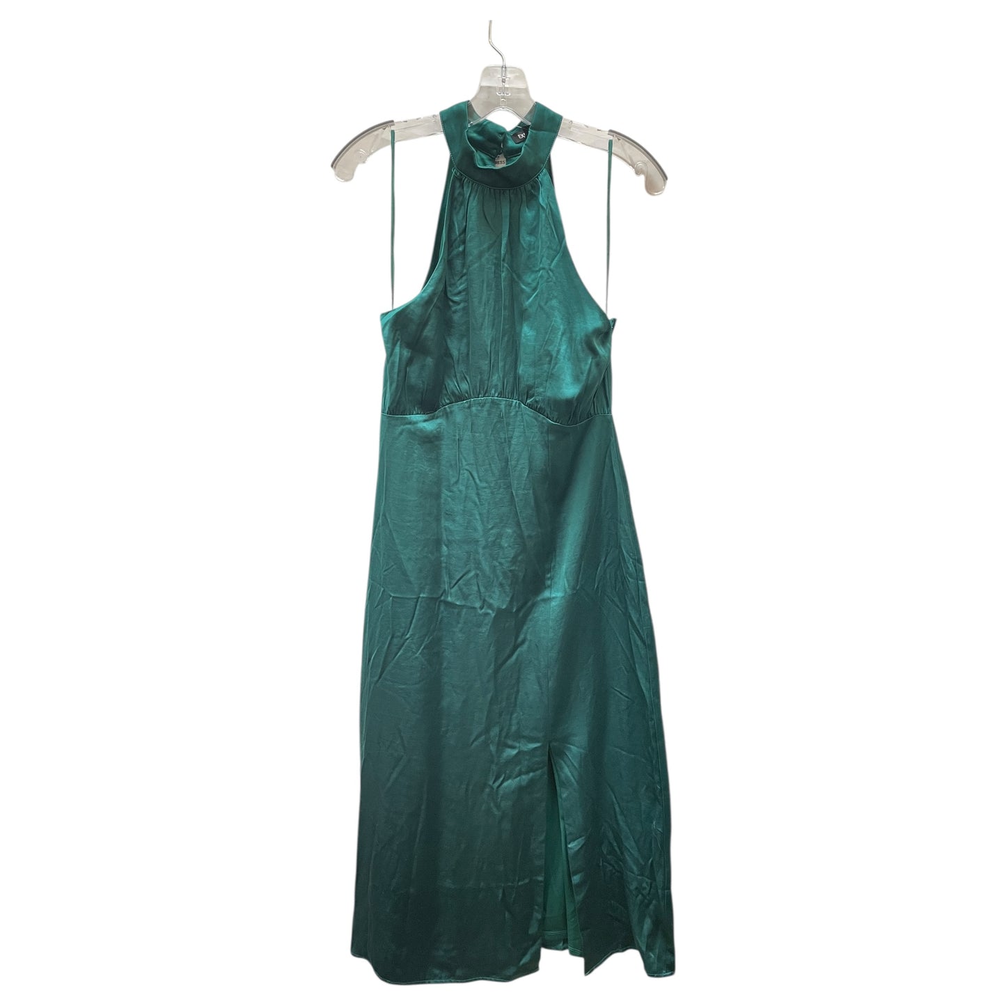 Dress Party Long By Express In Green, Size:L