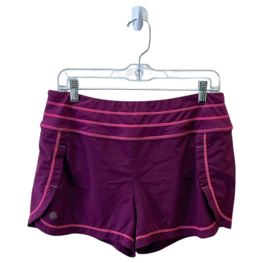 Athletic Shorts By Athleta In Maroon, Size:M