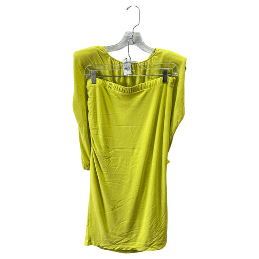 Skirt Set 2Pc By Express In Yellow, Size:M