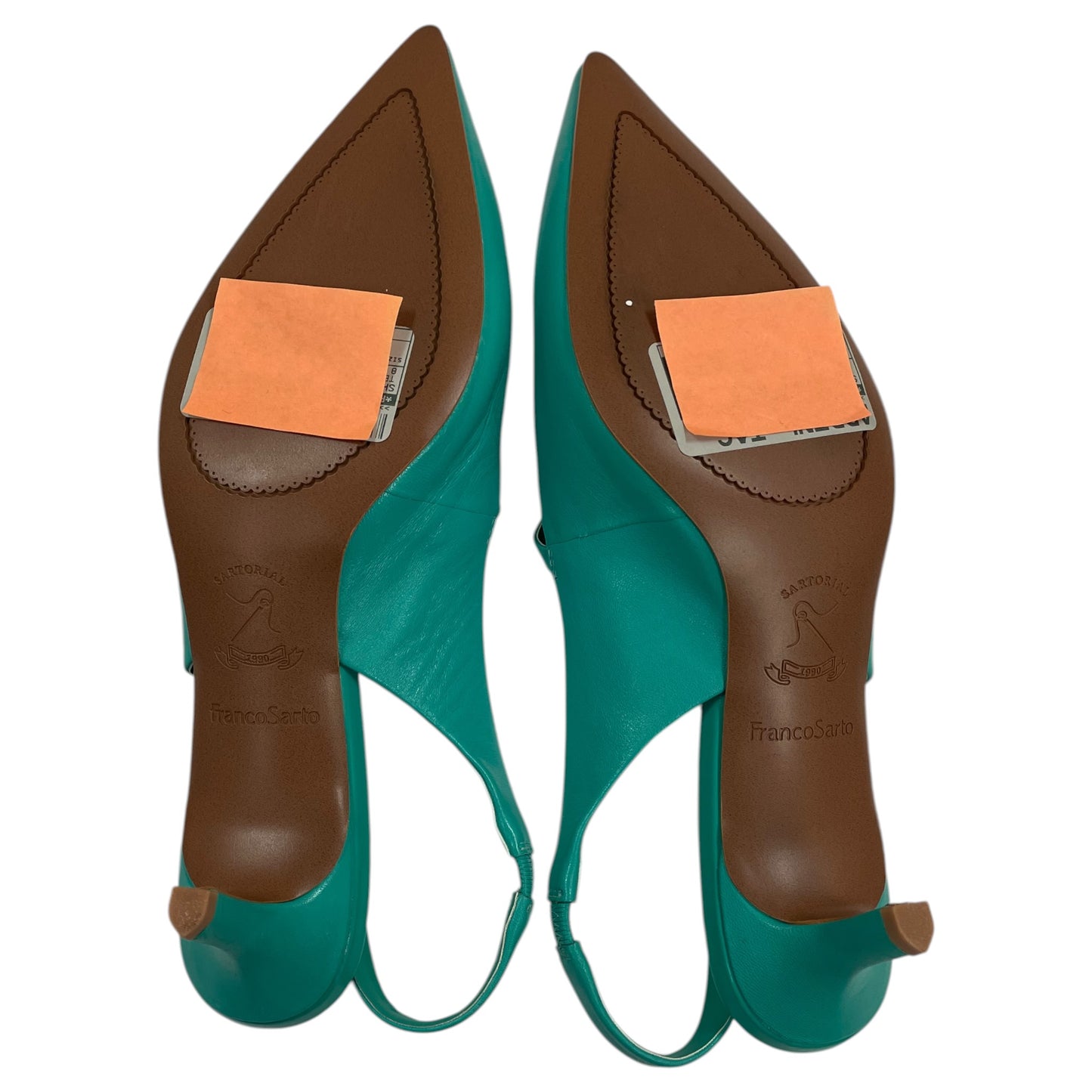 Shoes Heels Kitten By Franco Sarto In Teal, Size:8