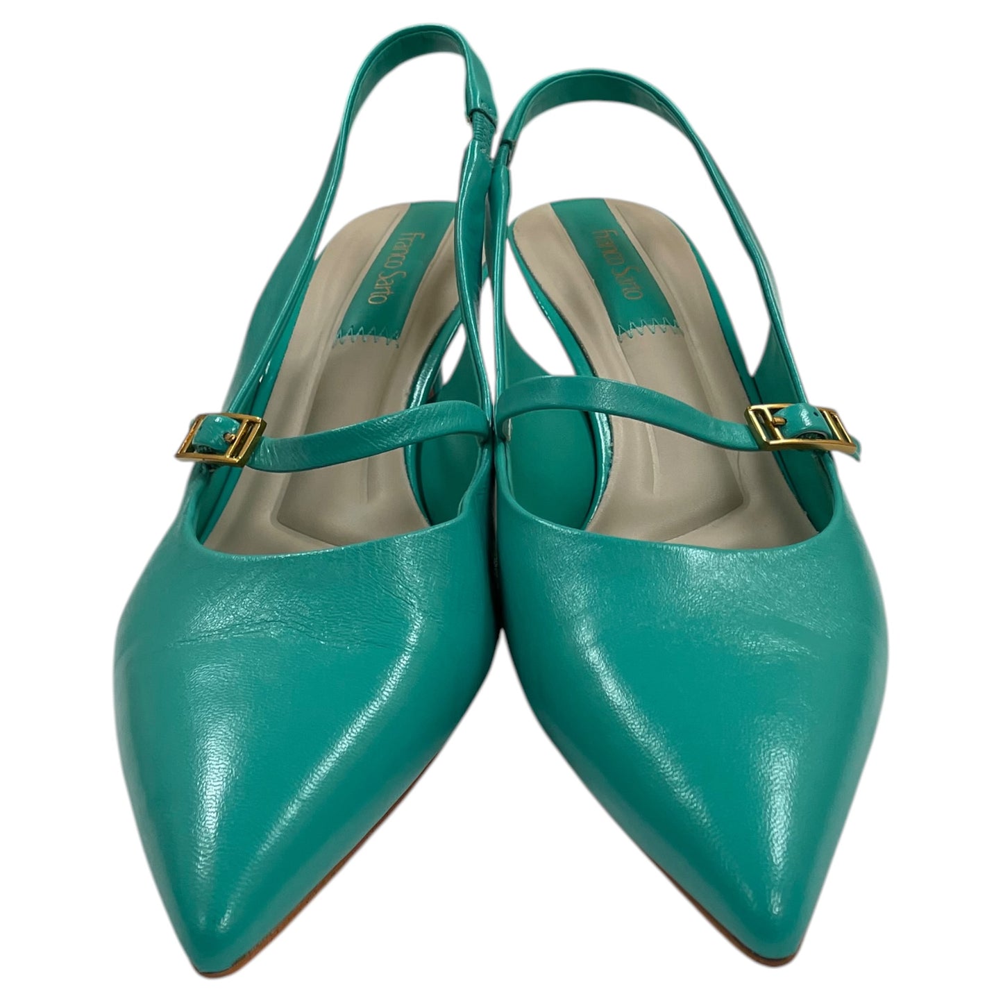 Shoes Heels Kitten By Franco Sarto In Teal, Size:8
