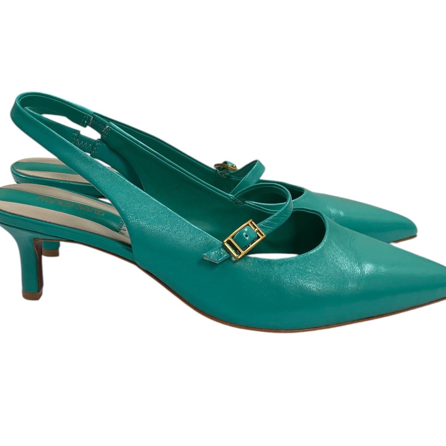 Shoes Heels Kitten By Franco Sarto In Teal, Size:8