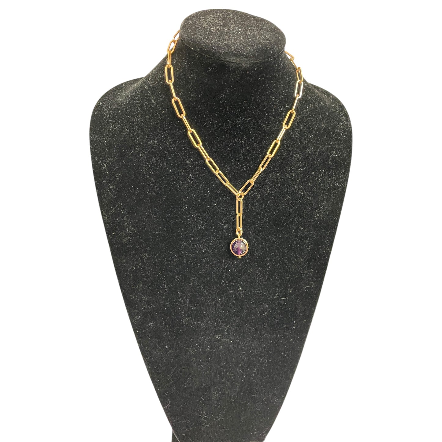 Necklace Pendant By White House Black Market In Gold & Purple