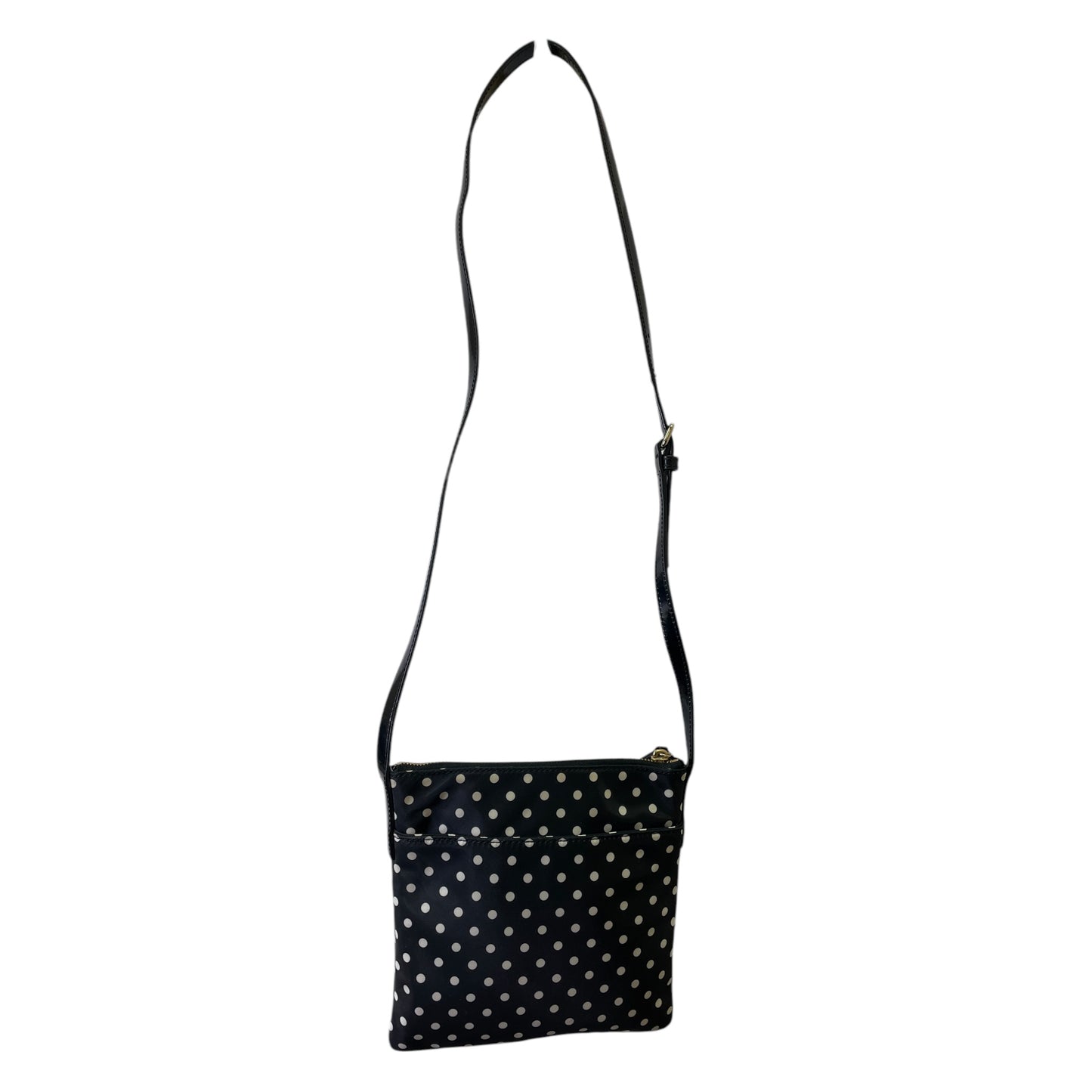 Crossbody Designer By Kate Spade In Black & White, Size:Medium