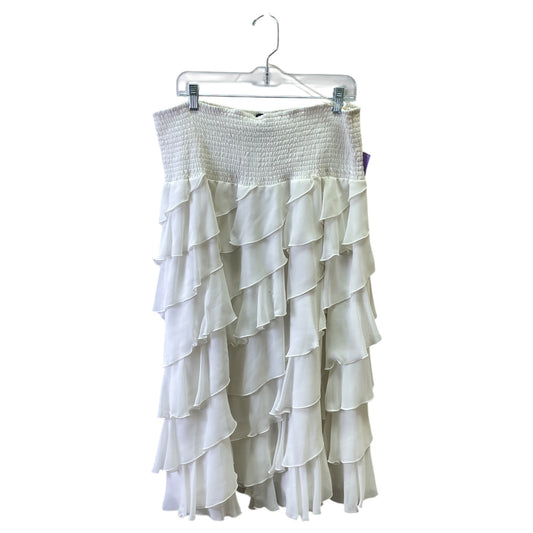 Skirt Maxi By Msk In White, Size:16