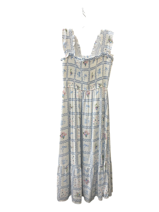 Dress Casual Maxi By Blu Pepper In Blue & White, Size:M