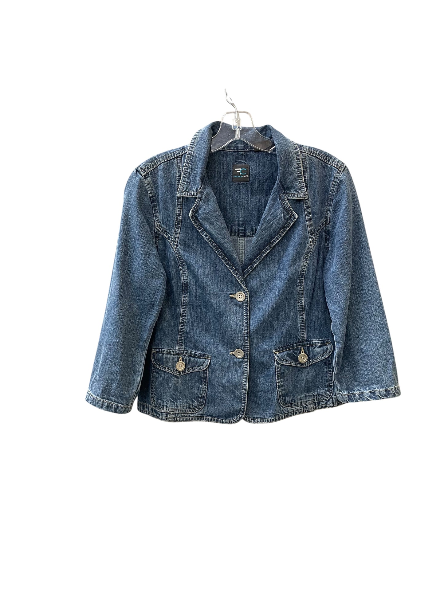 Jacket Denim By French Cuff In Blue Denim, Size:M