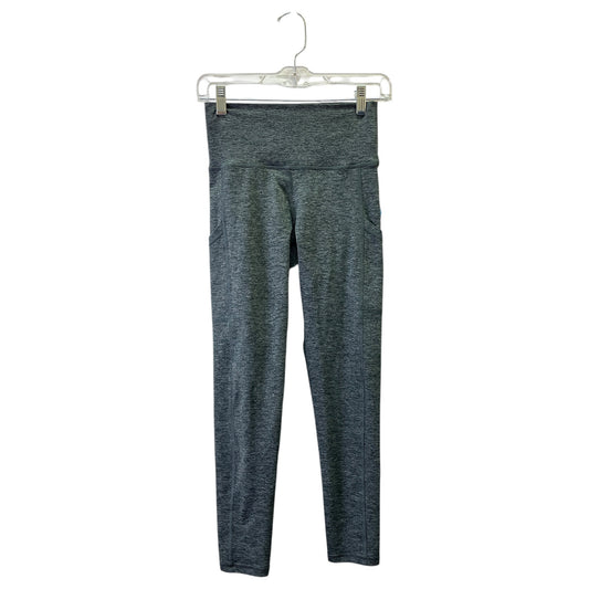 Athletic Leggings By Aerie In Black & Grey, Size:M