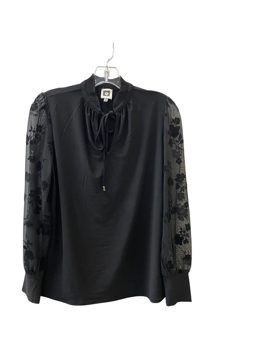 Top Ls Basic By Anne Klein In Black, Size:S