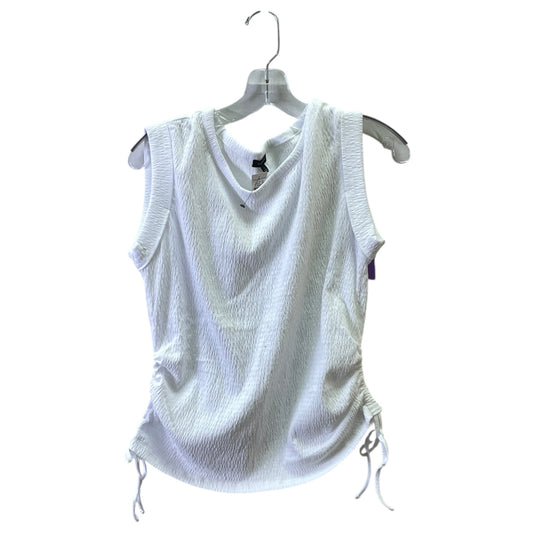 Top Sleeveless By Talbots In White, Size:S