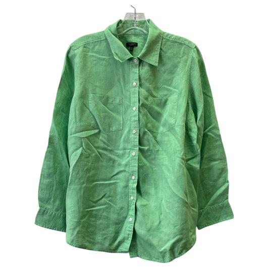 Top Ls By Talbots In Green, Size:1X
