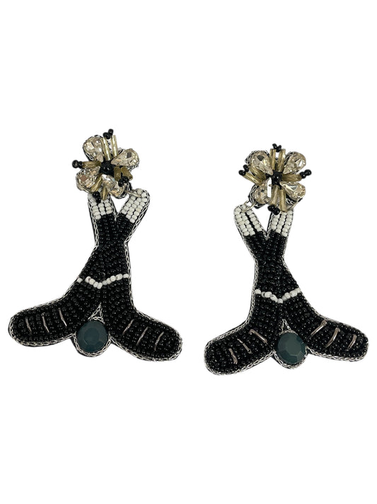 Earrings Statement By Cmf In Black