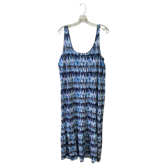 Dress Designer By Lilly Pulitzer In Blue, Size:14