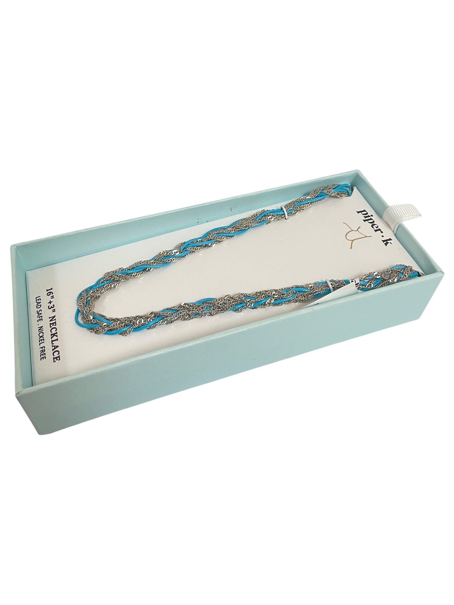 Necklace Other By PIPER K In Blue & Silver