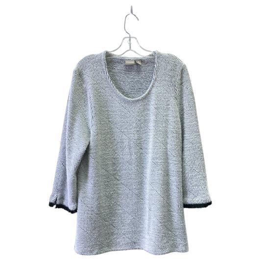 Sweater By Talbots In Black & White, Size:Xl