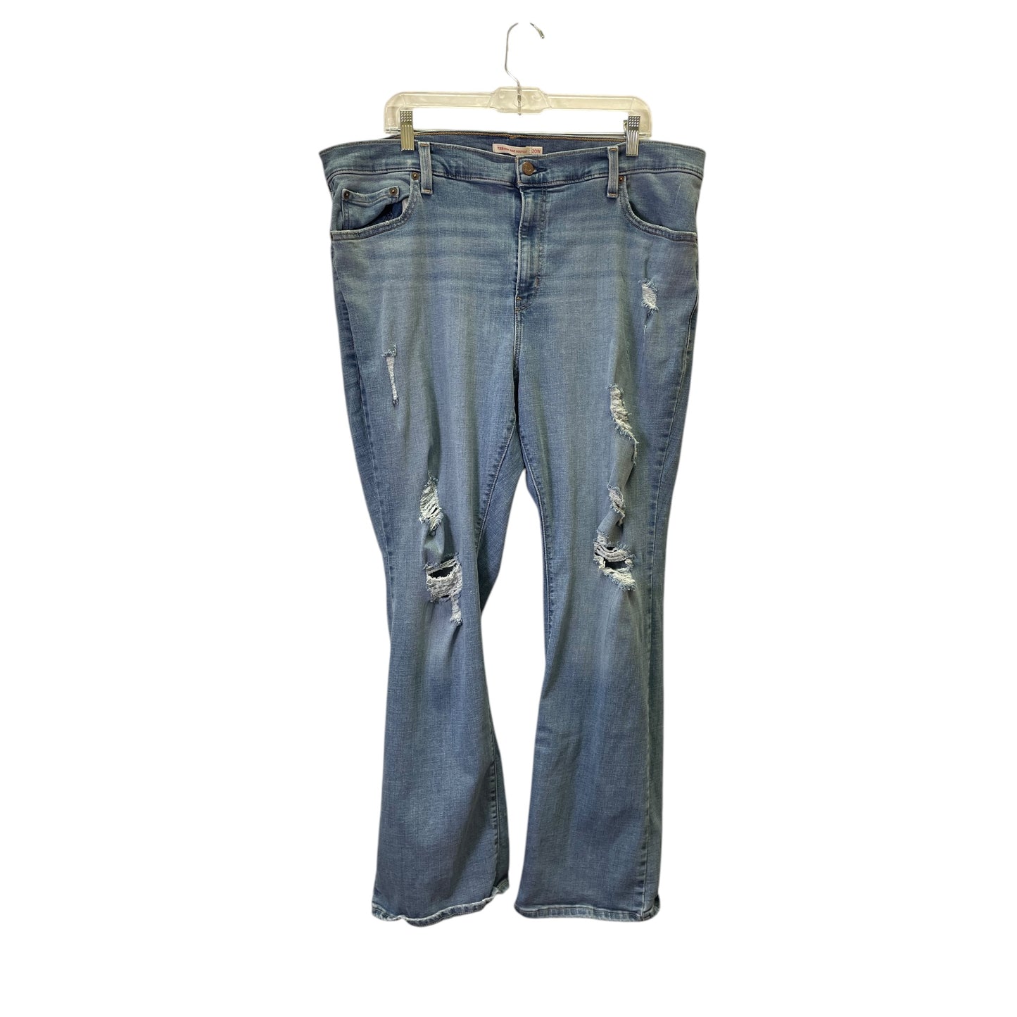 Jeans Flared By Levis In Blue, Size:20