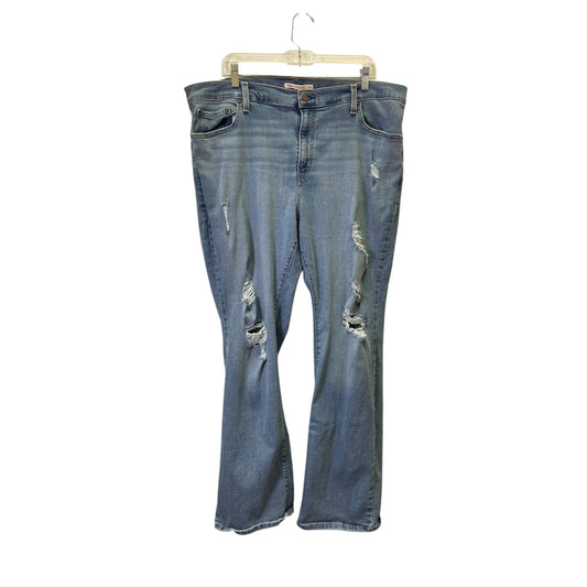 Jeans Flared By Levis In Blue, Size:20