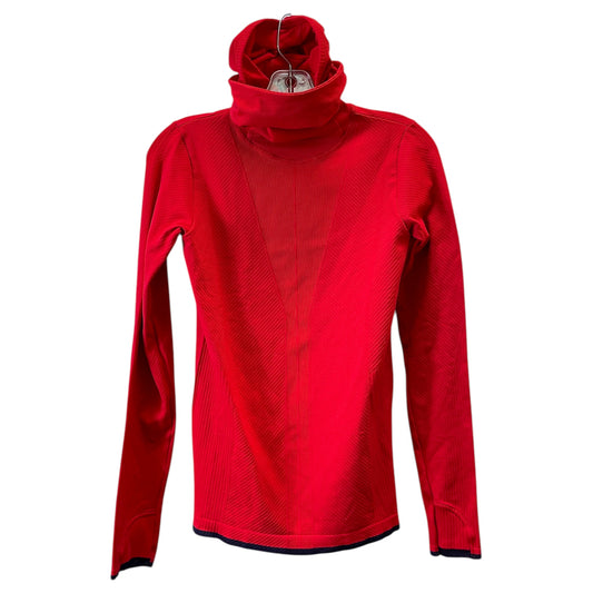 Athletic Top Ls Hoodie By Athleta In Red, Size:S