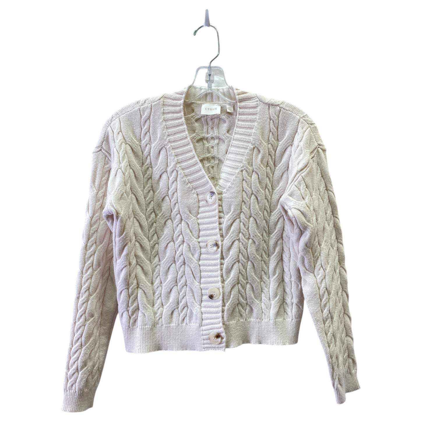 Cardigan By Cyrus In Cream, Size:Xs