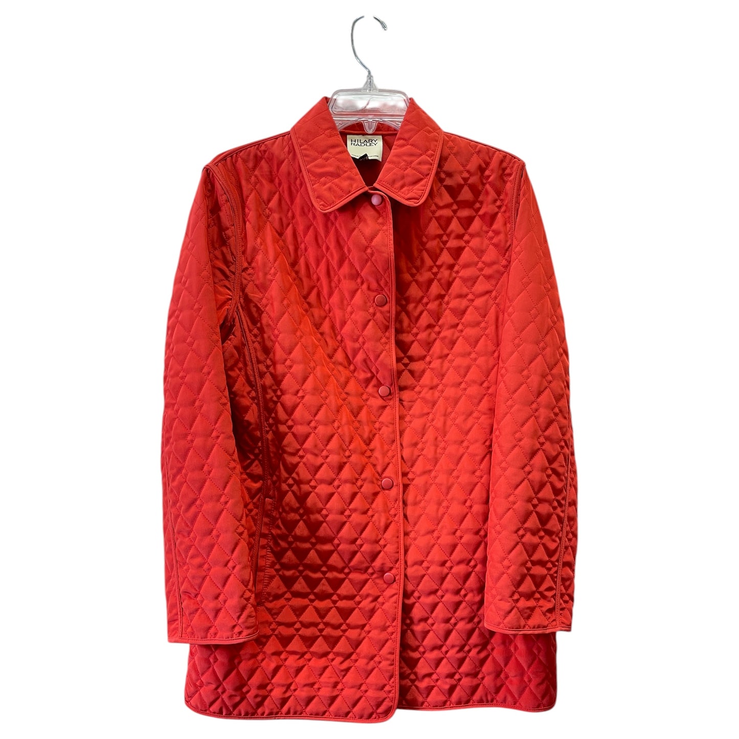 Coat Puffer & Quilted By Hilary Radley In Orange, Size:M