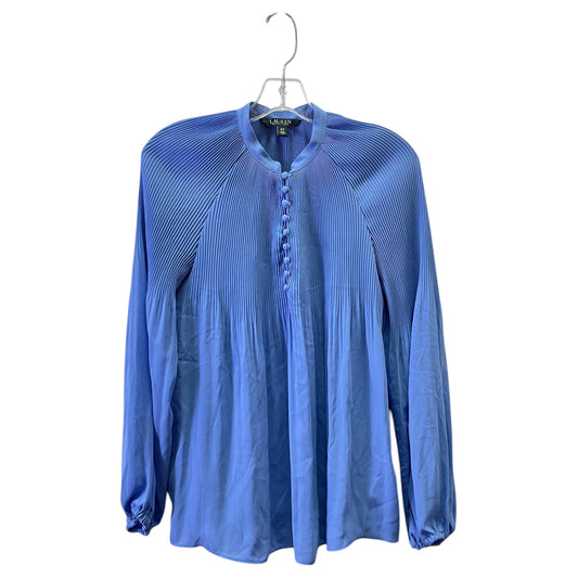 Blouse Ls By Lauren By Ralph Lauren In Blue, Size:Sp
