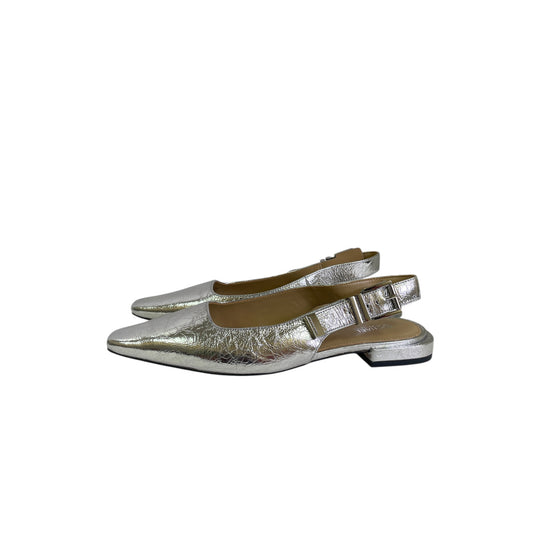 Shoes Flats By Michael By Michael Kors In Silver, Size:7.5
