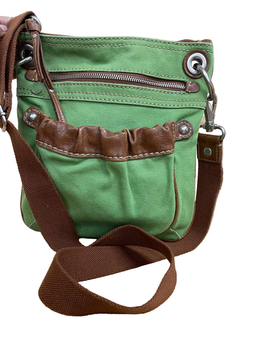 Crossbody By Fossil In Green, Size:Medium
