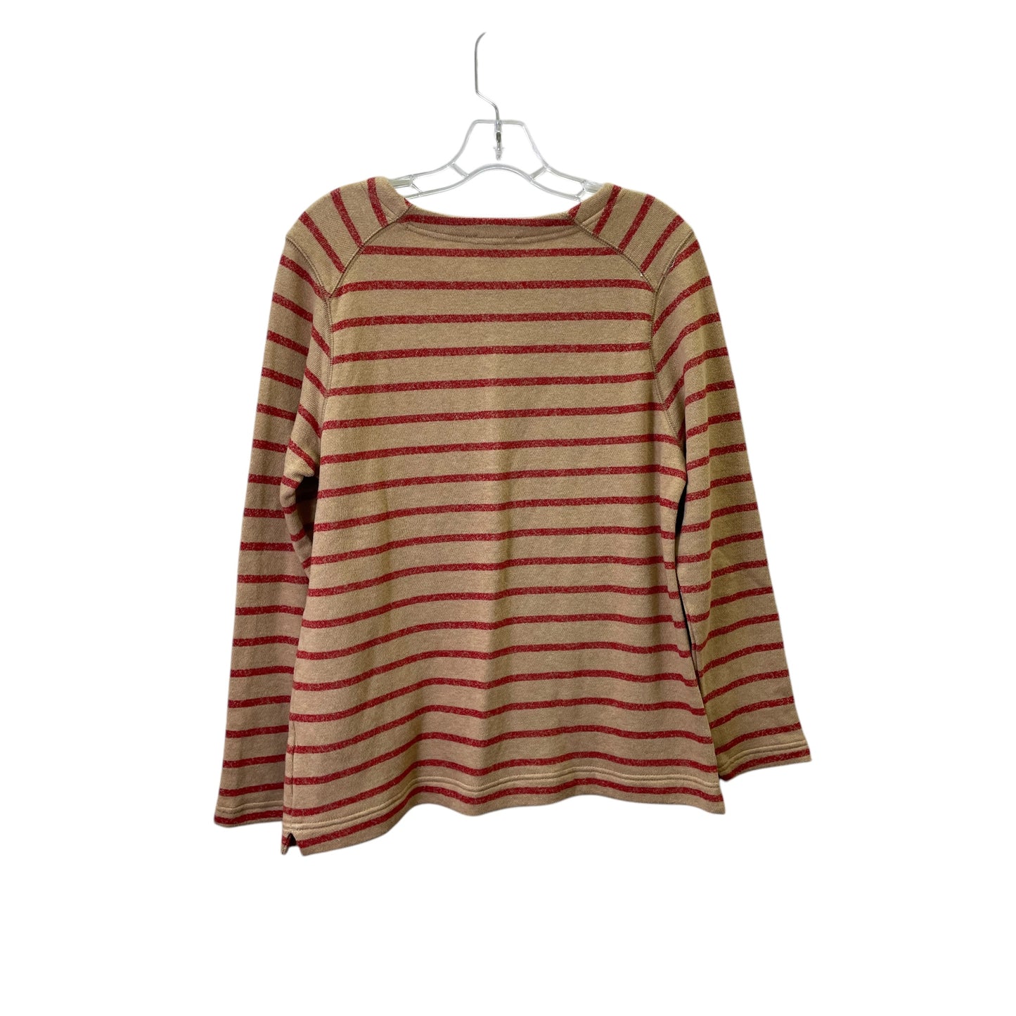 Top Ls By Coldwater Creek In Red & Tan, Size:M