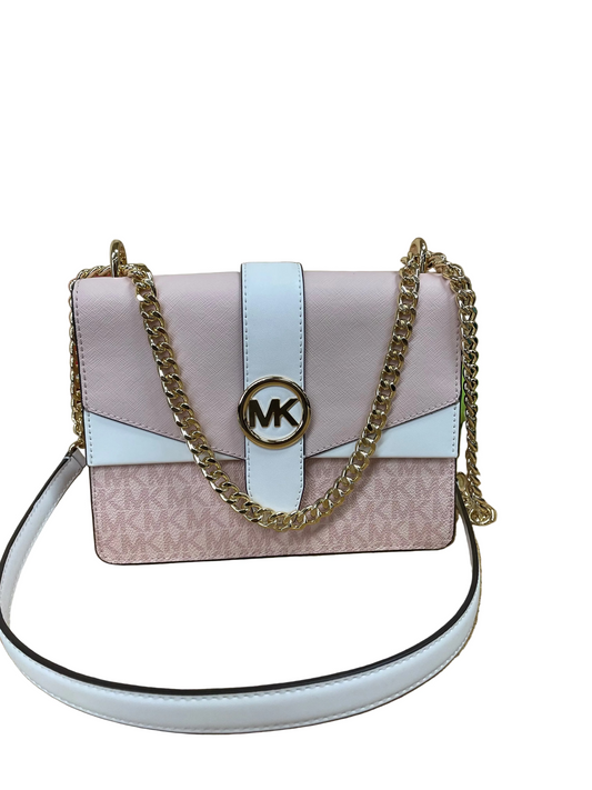 Crossbody Designer By Michael Kors In Pink, Size:Medium