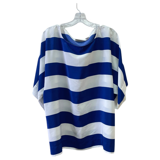 Top Ss By Chicos In Blue & White, Size:30