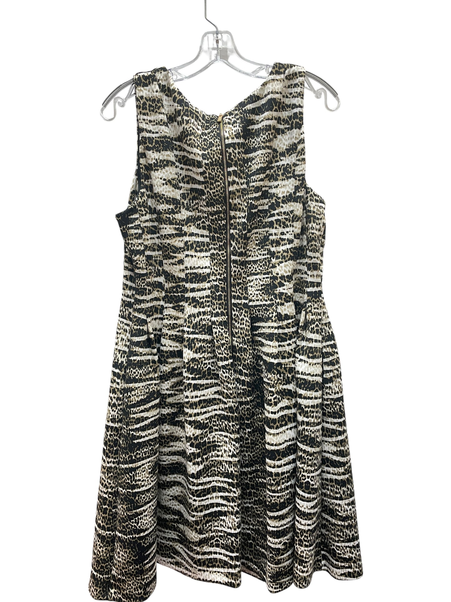 Dress Party Midi By Calvin Klein In Animal Print, Size:14