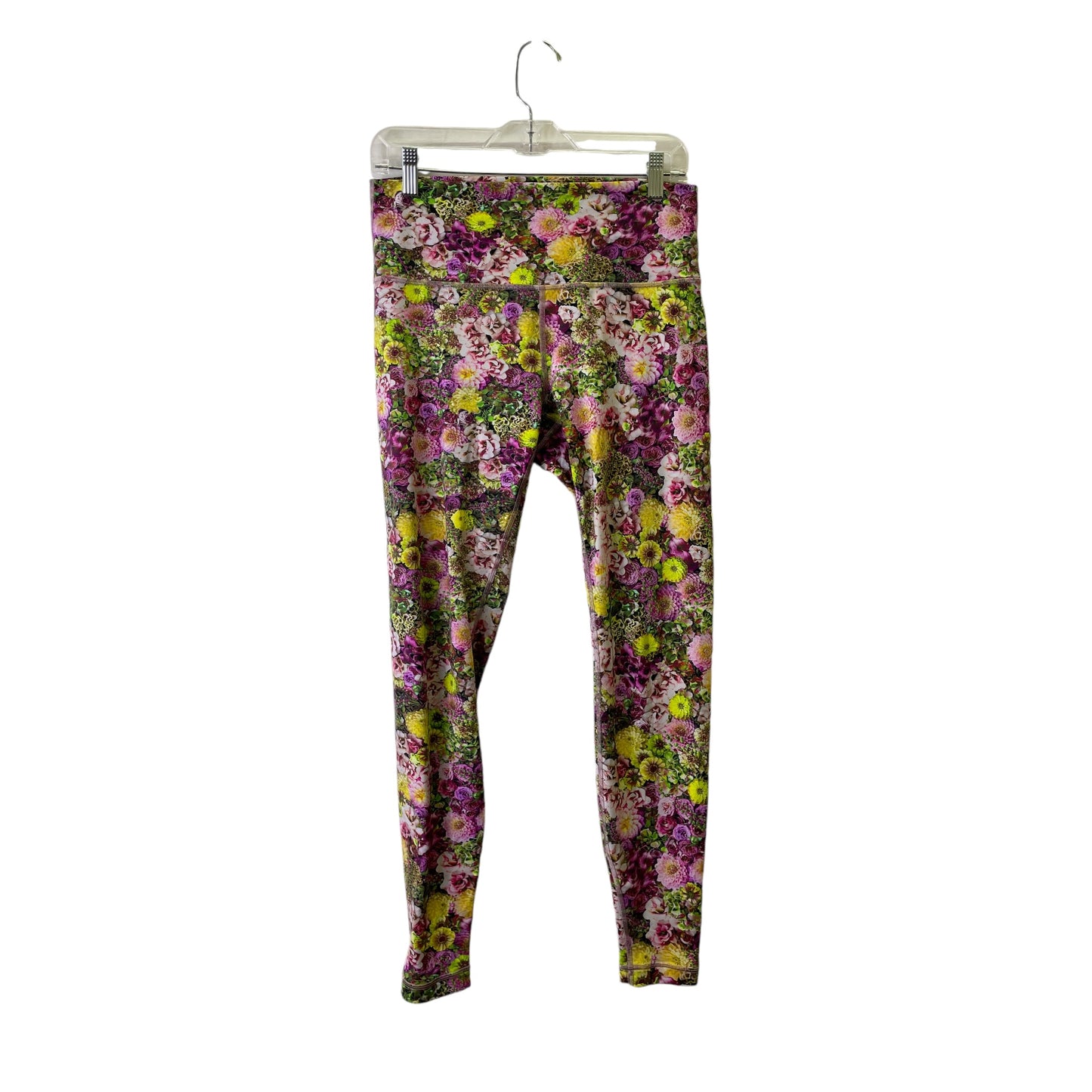 Athletic Leggings By Lululemon In Floral Print, Size:M