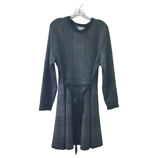 DRESS CASUAL MIDI by MAX STUDIO In BLACK & SILVER, Size: XL