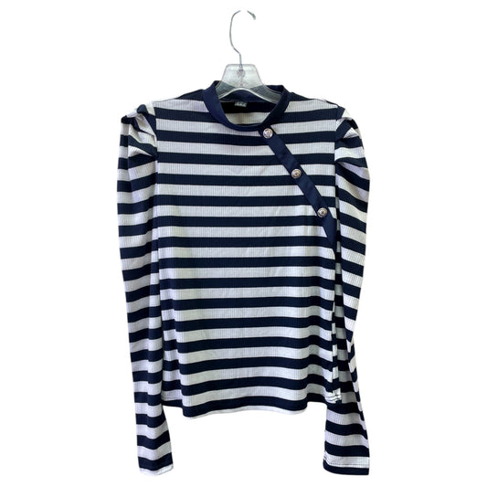 Top Ls By Shein In Blue & White, Size:L
