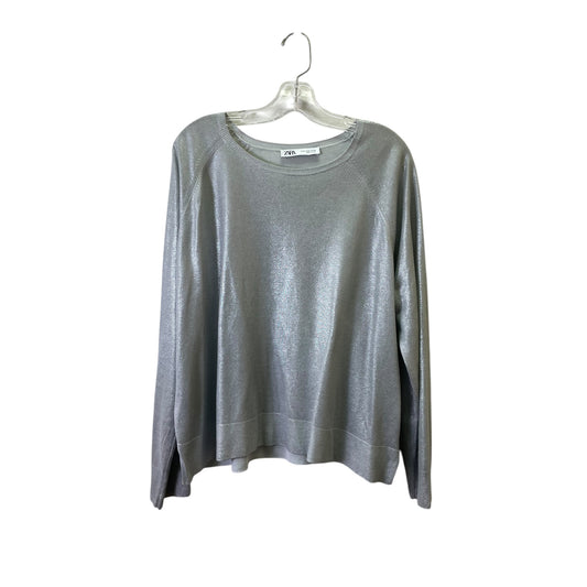 Top Ls By Zara In Silver, Size:Xl