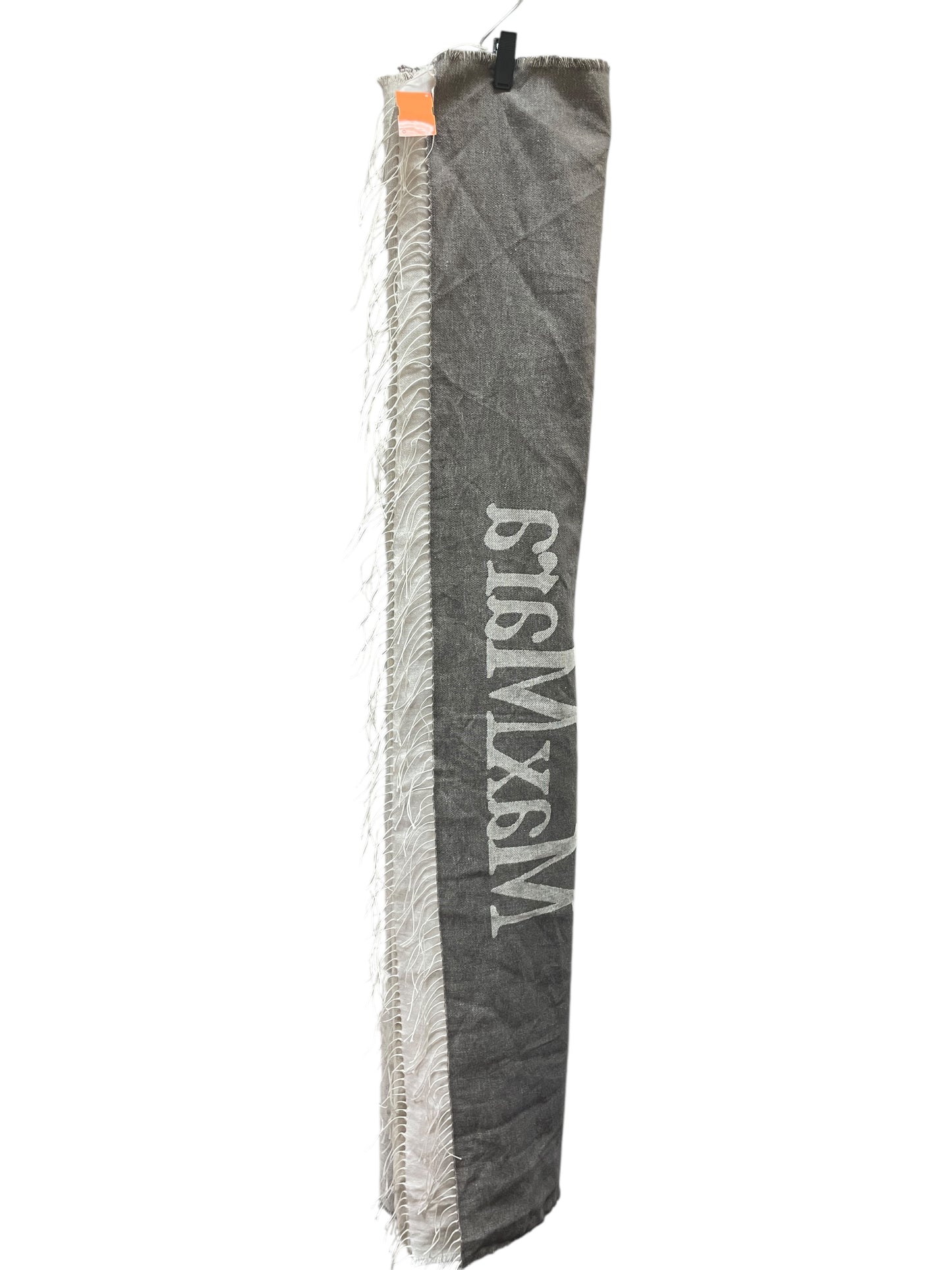 Scarf Designer By Max Mara In Tan & White