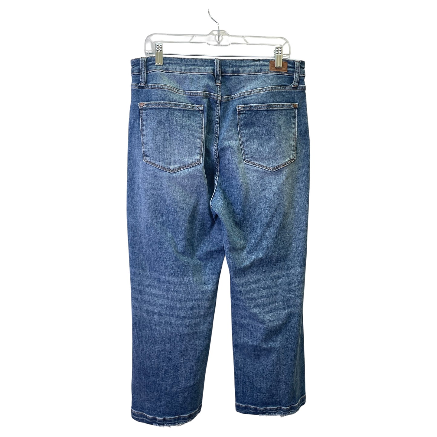 JEANS WIDE LEG by JUDY BLUE in BLUE DENIM, Size:10