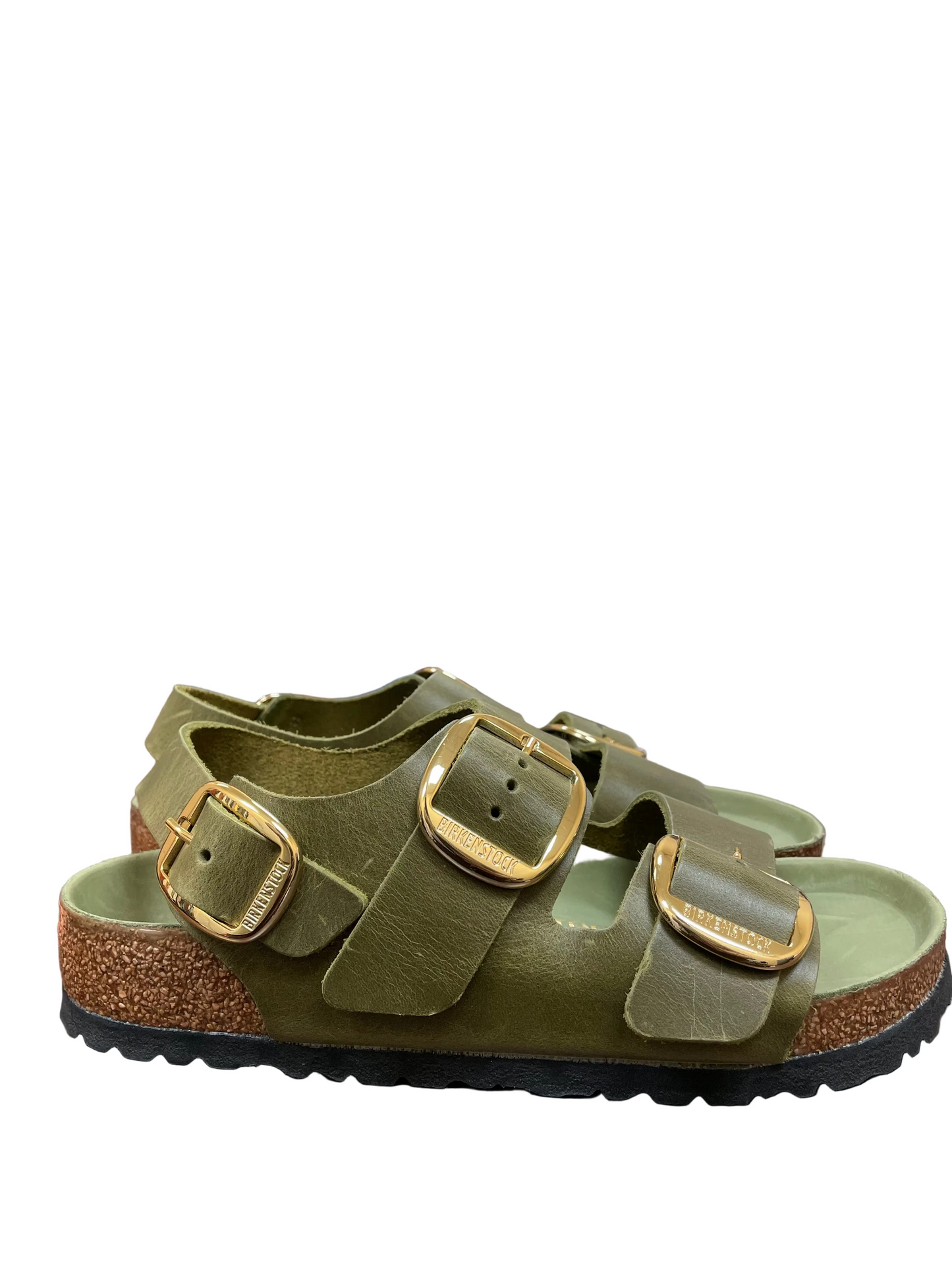 Sandals Flats By Birkenstock In Green, Size:7