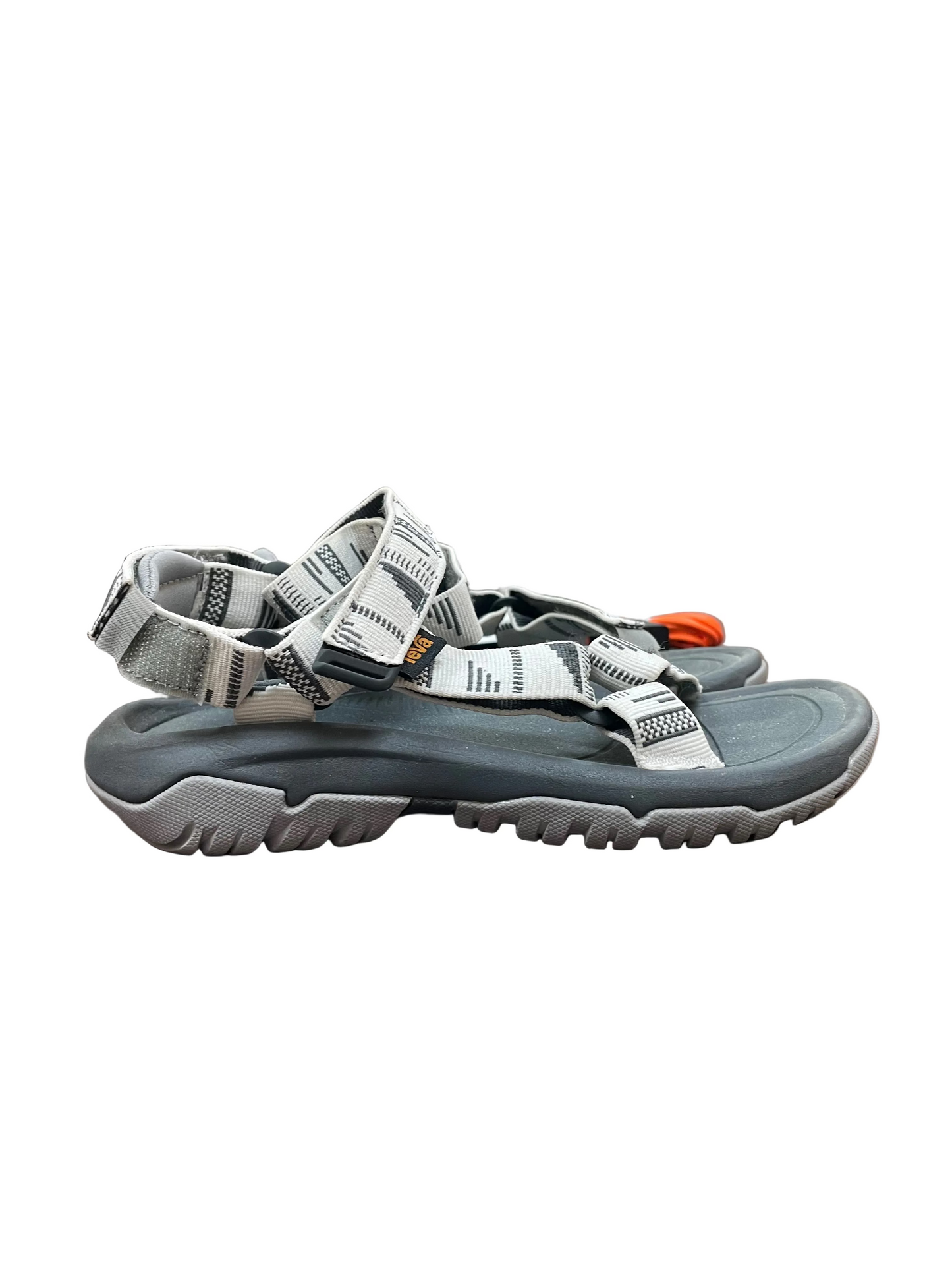 Sandals Flats By Teva In Grey & White, Size:6